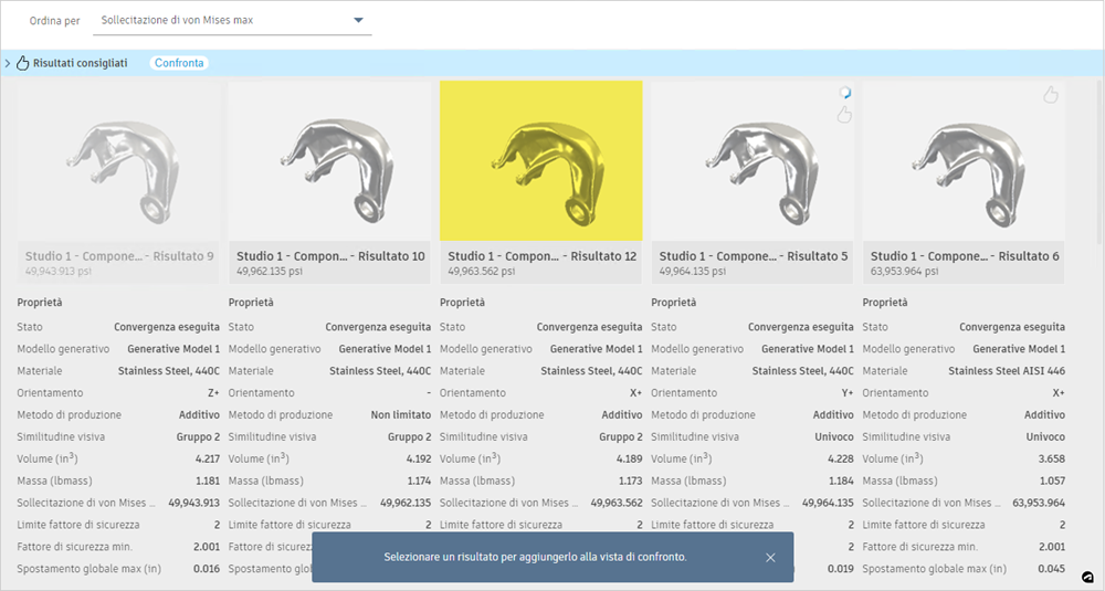 detail view - comparison - add
