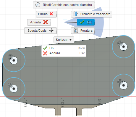 marking menu - create circles