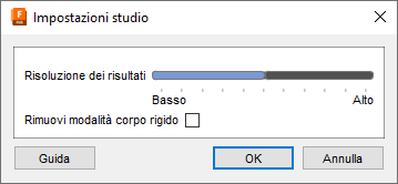 study settings dialog