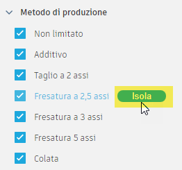 outcome filters - isolate