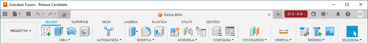 design toolbar