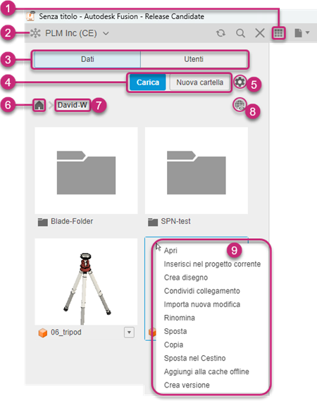 data panel ui overview