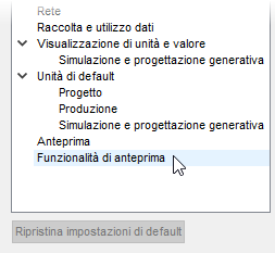 preferences dialog