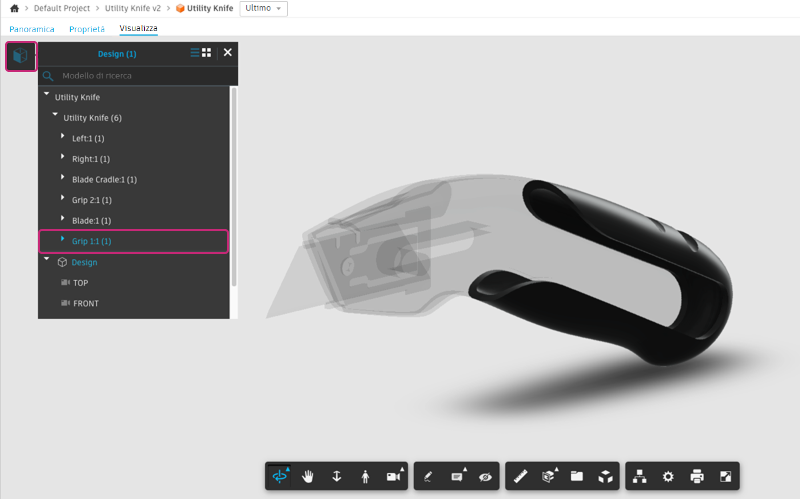 viewer select part fusion design