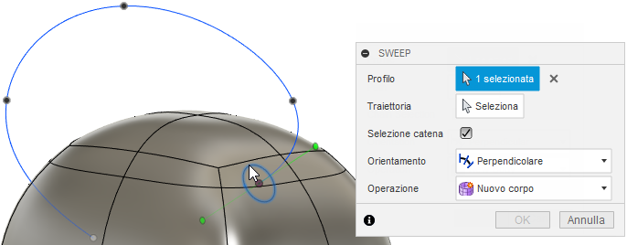 fare clic sul profilo