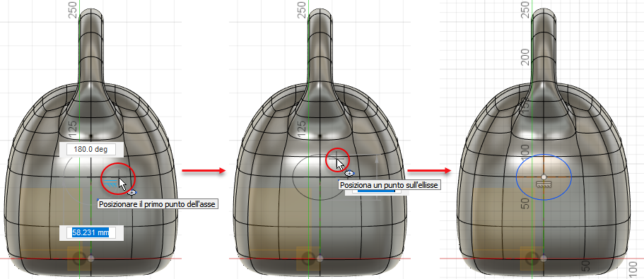 creazione di un'ellisse