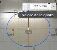 raggio sulla larghezza