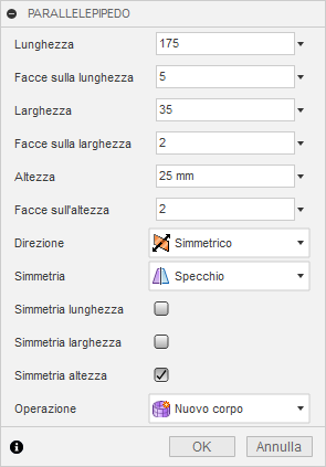 Canvas and box T-Spline form