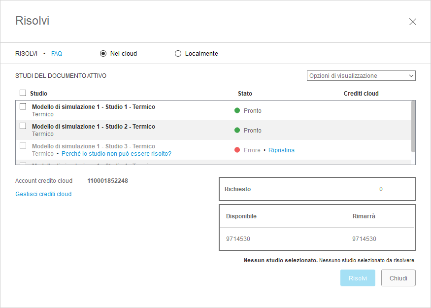 solve dialog - underconstrained