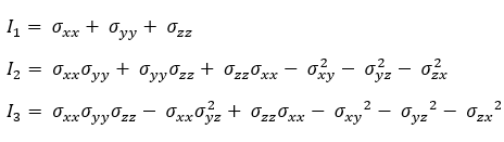 stress invariants equation