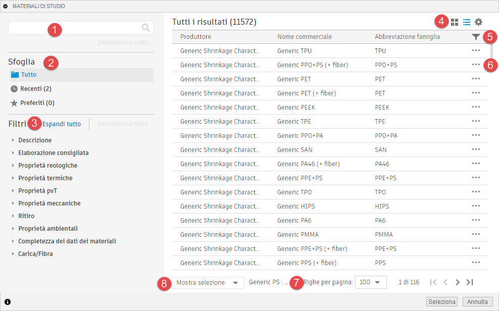 study materials dialog