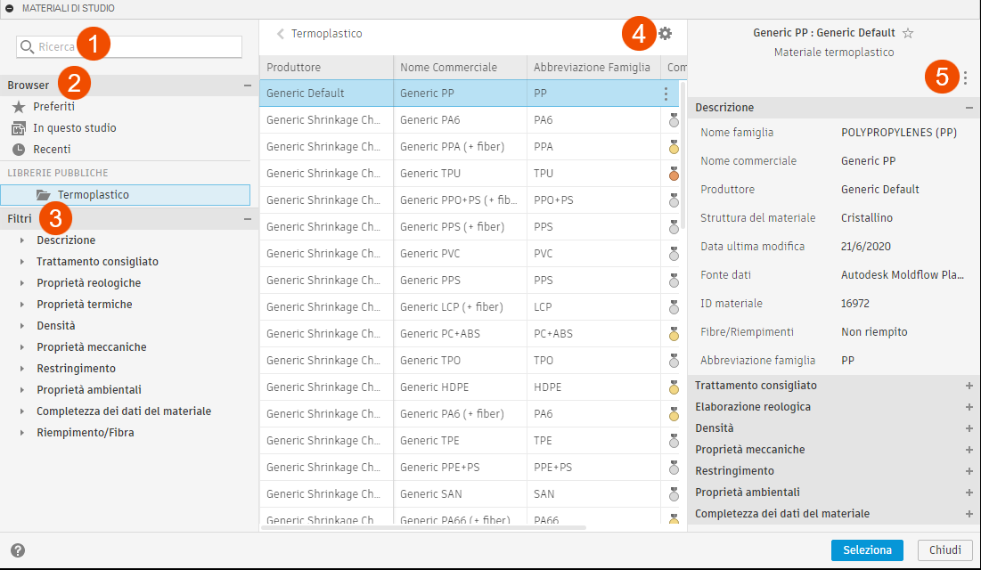 study materials dialog