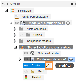 browser - edit contacts