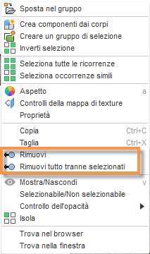 remove menu