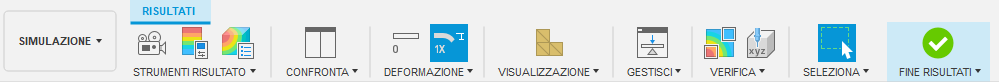 simulation toolbar - results tab