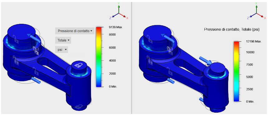 compare contact pressure