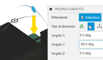 gravity direction