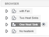 one heat sink