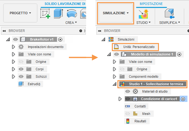 static stress analysis setup