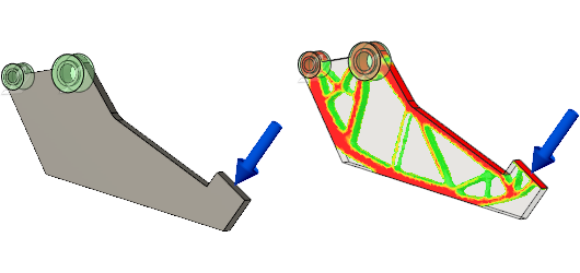 model before and after constraints