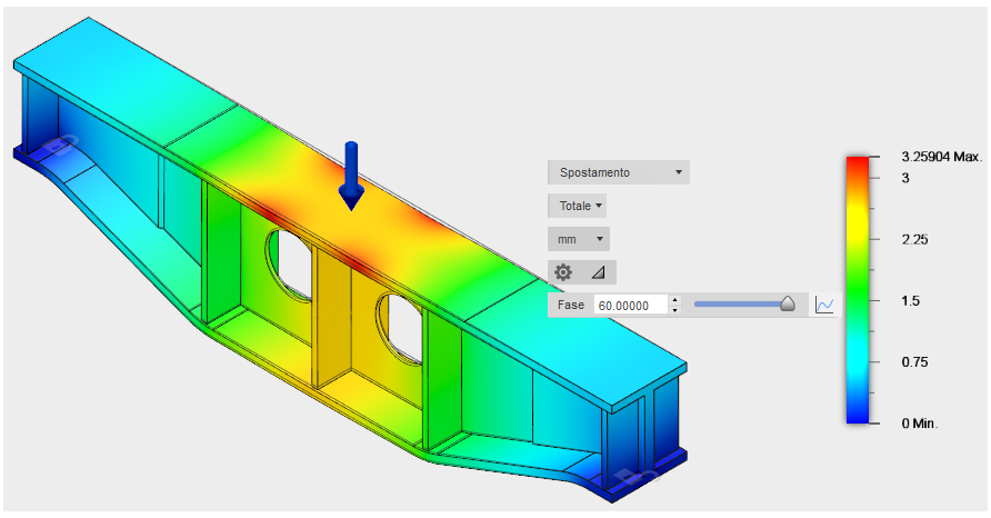 displacement contour plot