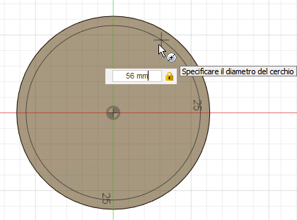 schizzo di un cerchio