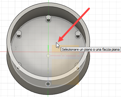 selezione del piano di schizzo