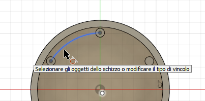 applicazione di un vincolo di tangenza