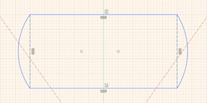 Sketching an arc on the other side