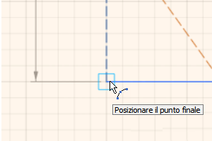 Placing second point