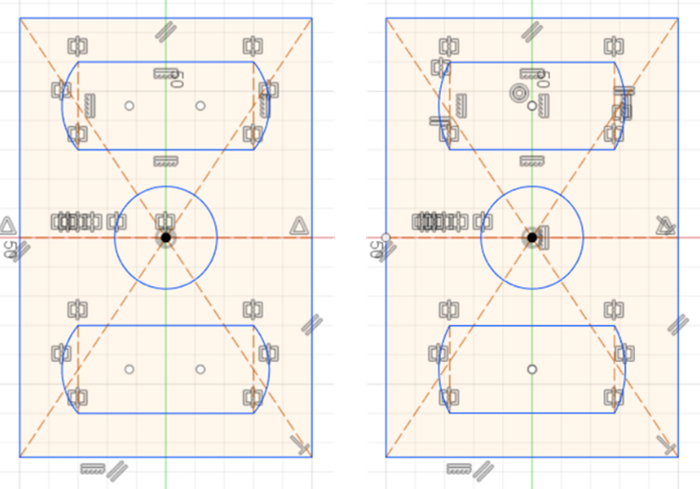 Sketch of the wall outlet and its feature