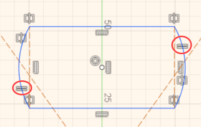 Equal constraints applied