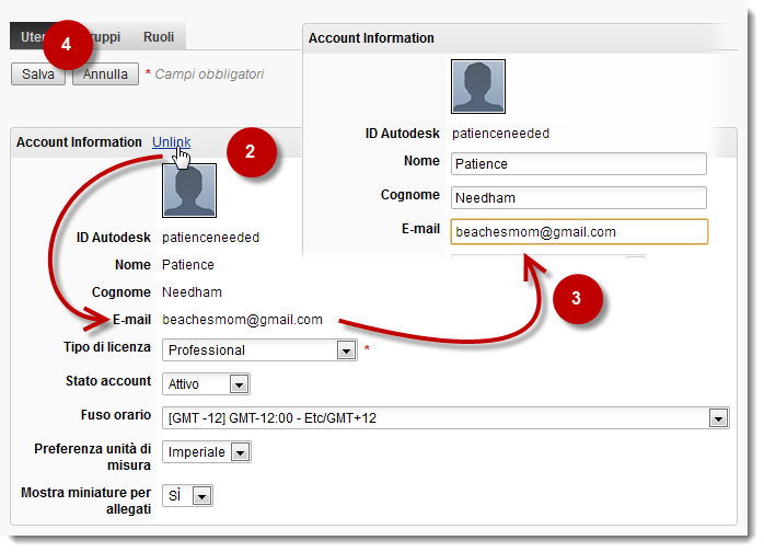 Unlink mapped accounts