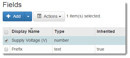 Select the field to edit