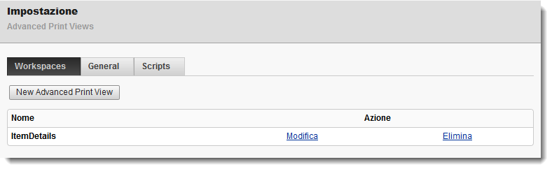 Setup advanced print views