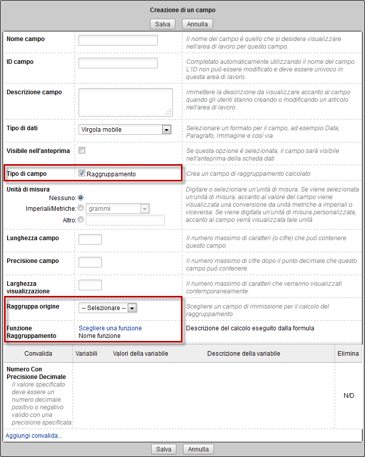 Creating a roll-up field