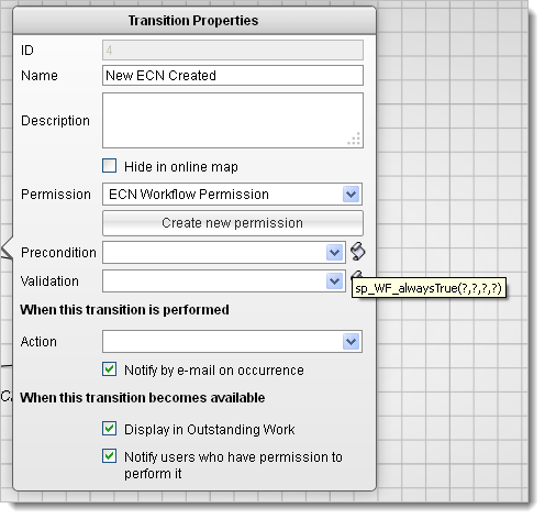 Legacy transition properties