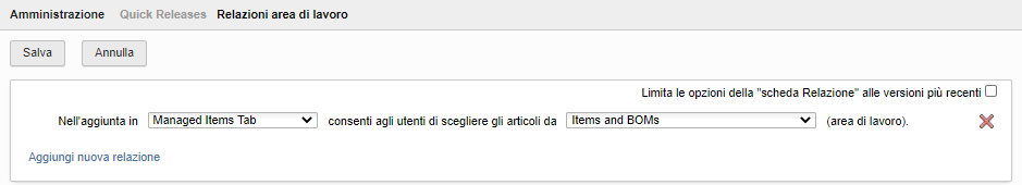Workspace Relationships