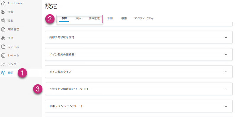 承認ワークフローの設定