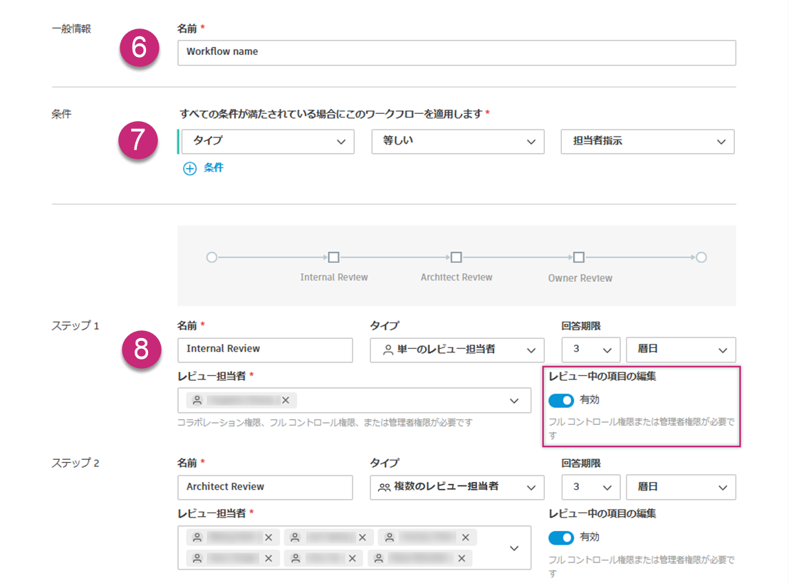 費用承認ワークフローの設定