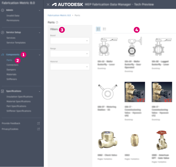MEP Content Editor Parts