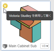dp のアバター(開く)の例