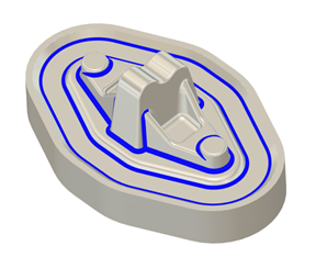 完成したコーナー 3D ツールパス