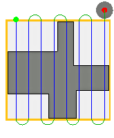 2D 面のストック輪郭の例