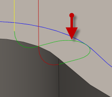 退出半径の図