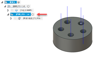 円形状パターンのプレビュー