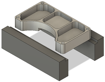 完全に加工された後のパーツ