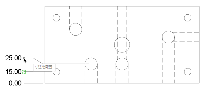 座標寸法の例 - ASME