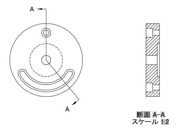 整列断面図の例