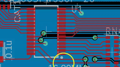 トレースのリップアップ